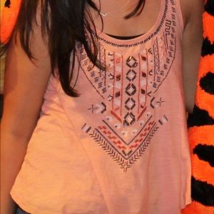 Pink Tribal Tank Top